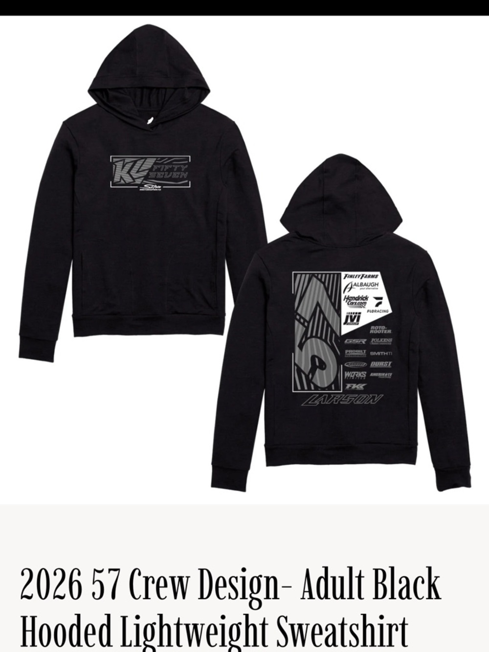 League Black Graphic Pullover Hoodie with Gray Logos